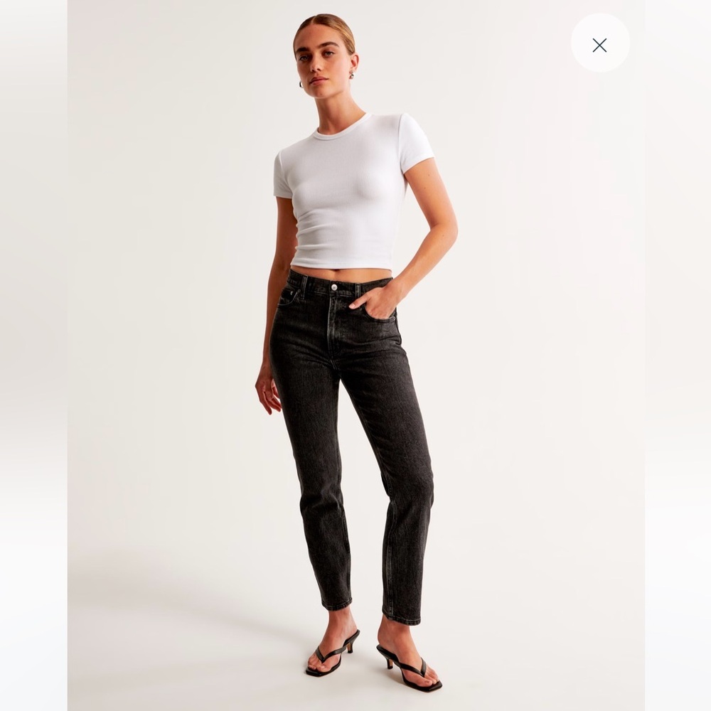 Abercrombie & Fitch High-Rise Black Jeans